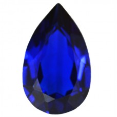 Pear Synthetic Blue Sapphire